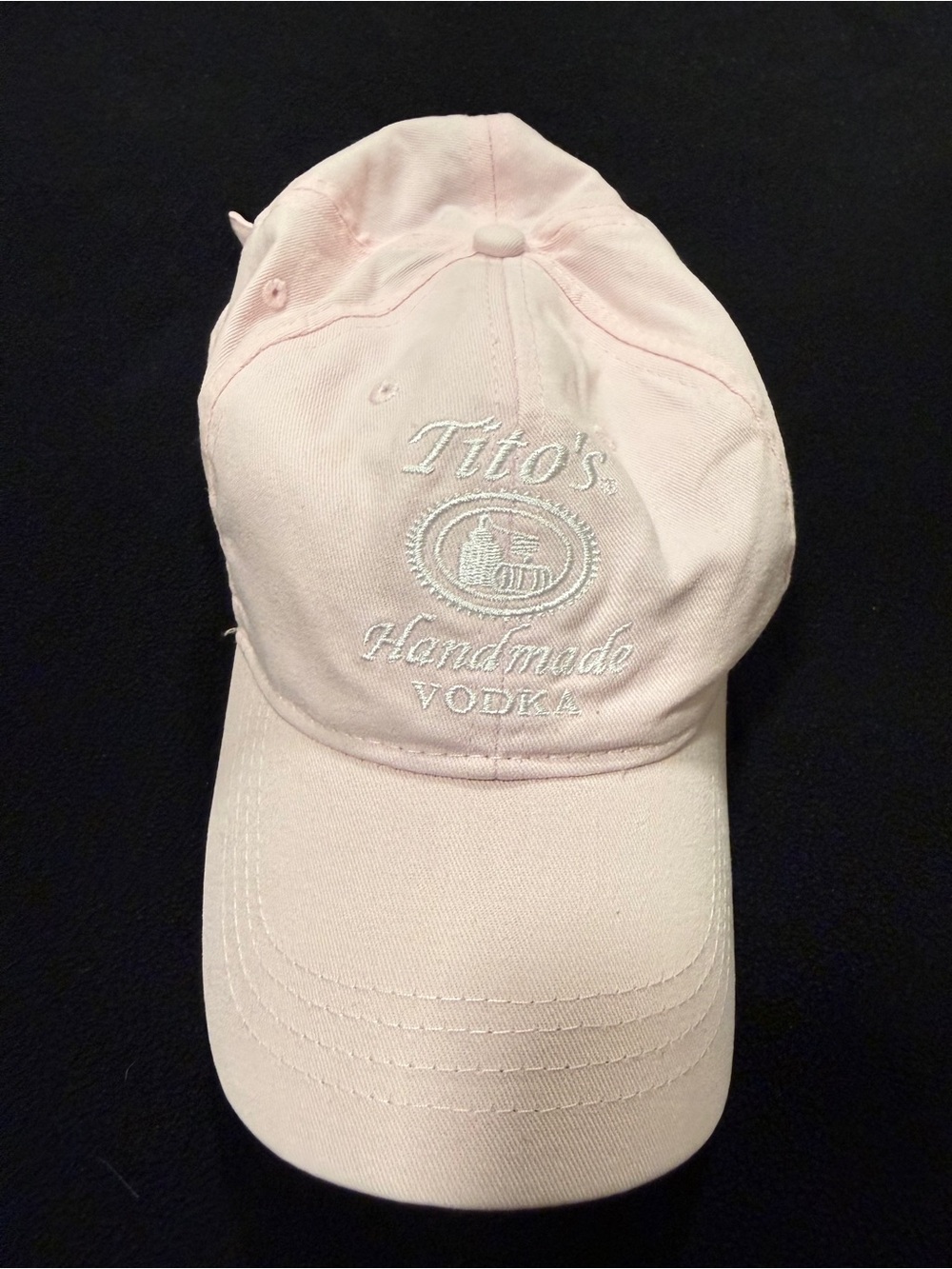 Tito's Handmade Vodka Pink Ball Cap Hat Adjustable